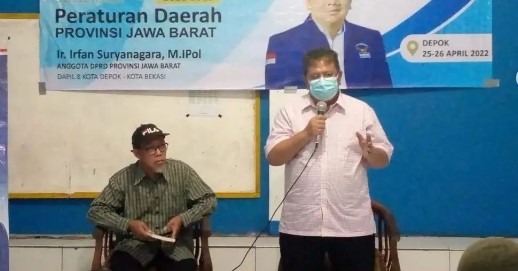 irfan suryanagara sosialisasi ranperda dprd jabar depok