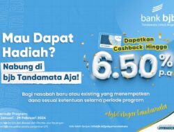 Bank bjb Persembahkan Program Gebyar Tandamata, Raih Cashback hingga 6.50%