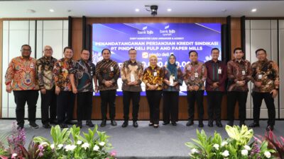 Bank bjb Perkuat Kolaborasi dengan APP Indonesia sebagai Joint Mandated Lead Arranger (JMLA) dalam Kredit Sindikasi untuk PT Pindo Deli Pulp and Paper Mills