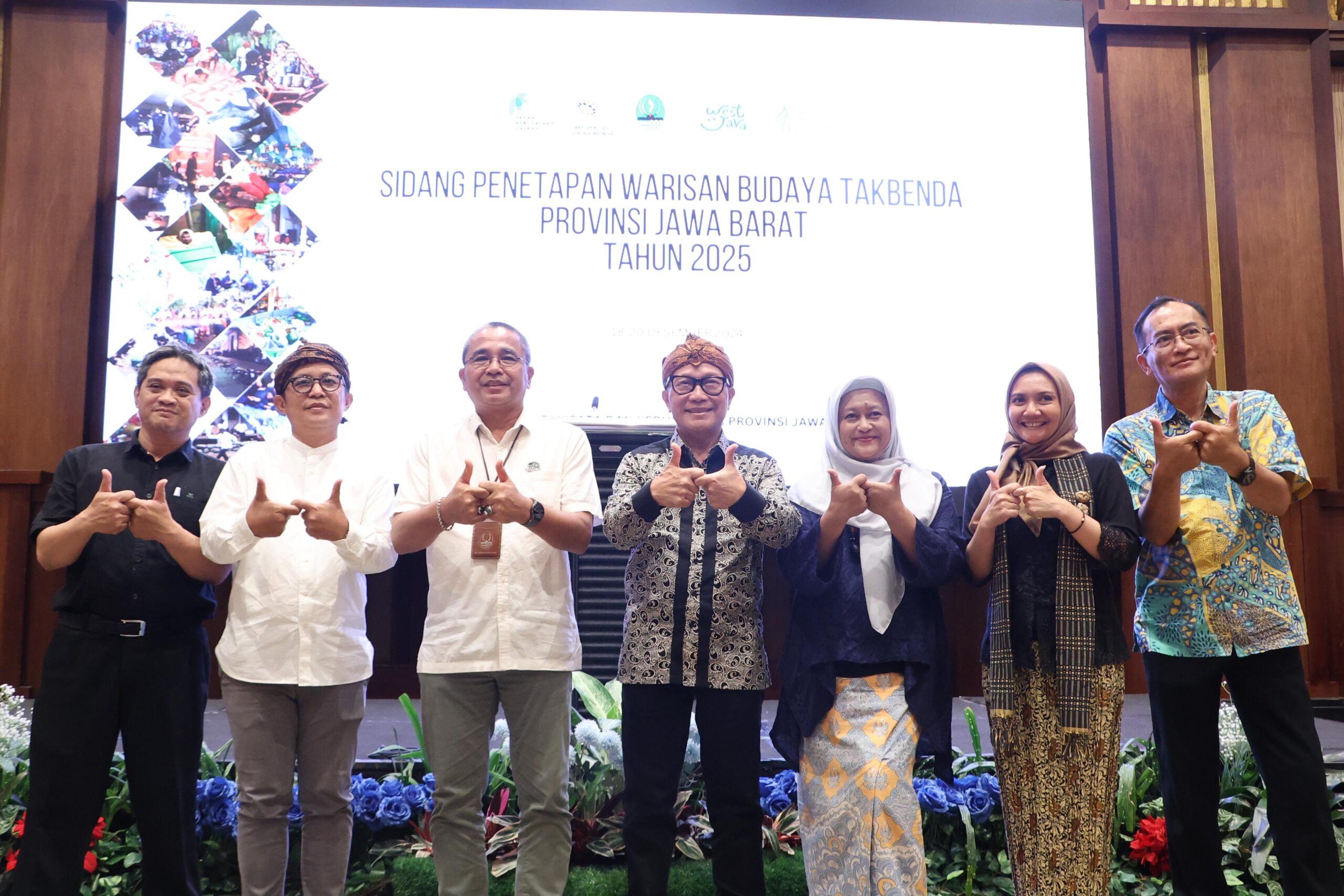 Ketua Dewan Perwakilan Rakyat Daerah (DPRD) Provinsi Jawa Barat Buky Wibawa usai acara sidang penetapan WBTb Provinsi Jawa Barat Tahun 2025 di Kota Bandung.