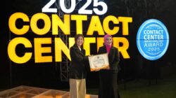 bank bjb menerima penghargaan Contact Center Service Excellence Award 2025 di Ayana Resort Jimbaran, Bali