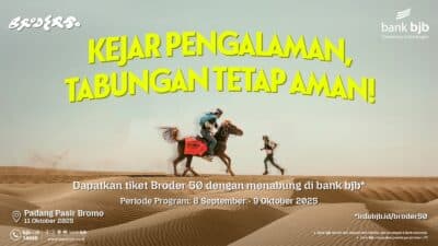 bank bjb Luncurkan Promo BRODER50, Hadiah Tiket Lari Bromo Desert Race 2025
